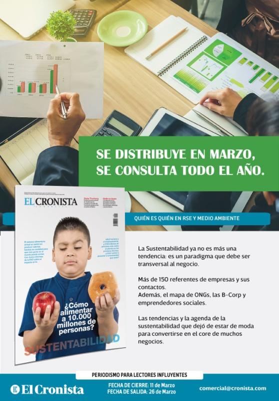 Portada de El Cronista edita su suplemento especial Quien es Quien en RSE y Medio Ambiente