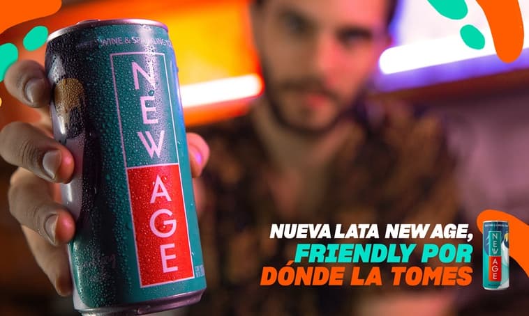 Portada de New Age presenta su nueva lata con una nueva imagen