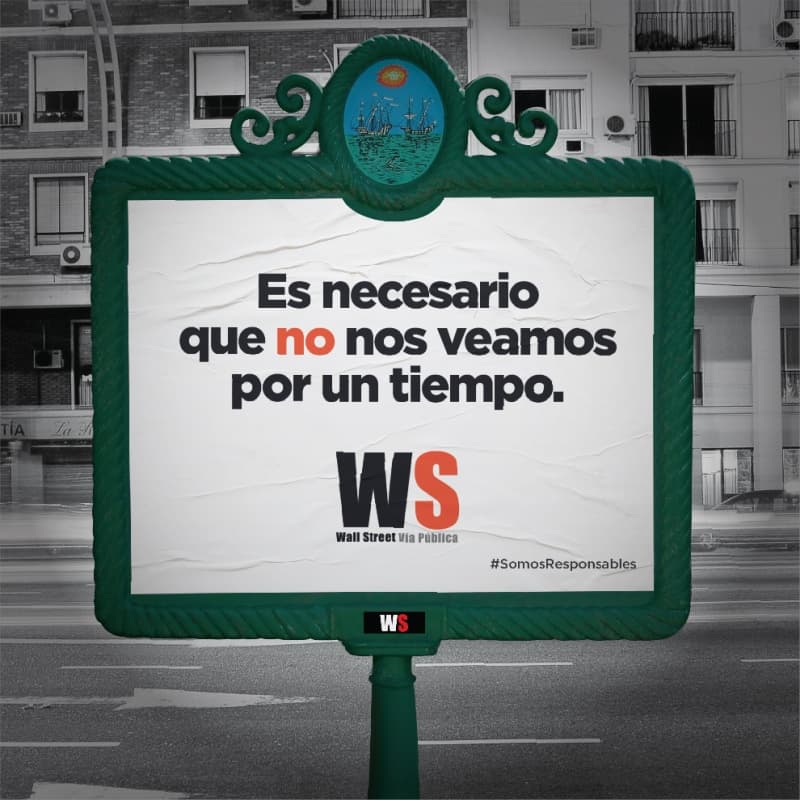 Portada de Wall Street Vía Pública se sumó a la campaña #SomosResponsables