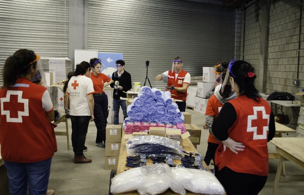 Portada de Movistar Arena cedió sus instalaciones a Cruz Roja Argentina para una acción humanitaria