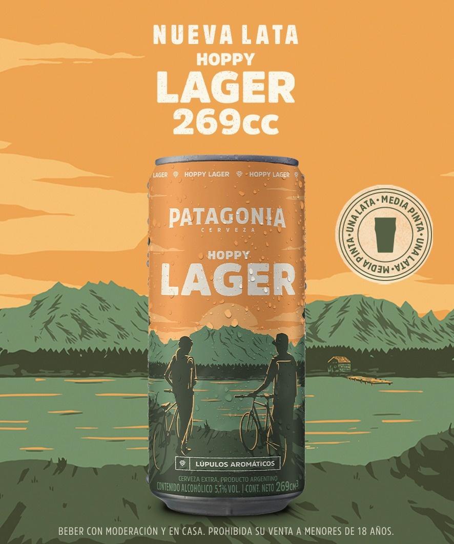 Portada de Cerveza Patagonia presenta las nuevas latas Hoppy Lager