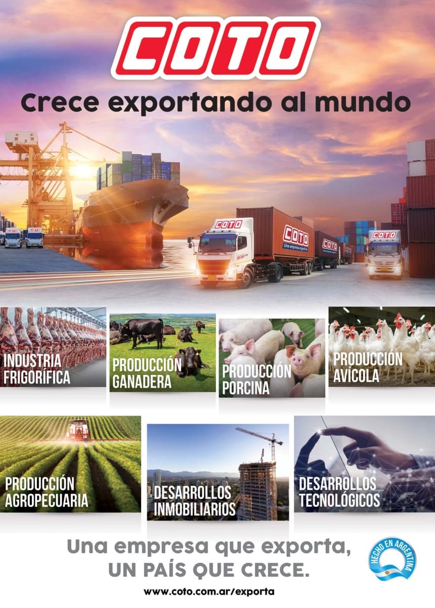 Portada de COTO lanza un nuevo spot sobre su rol exportador 