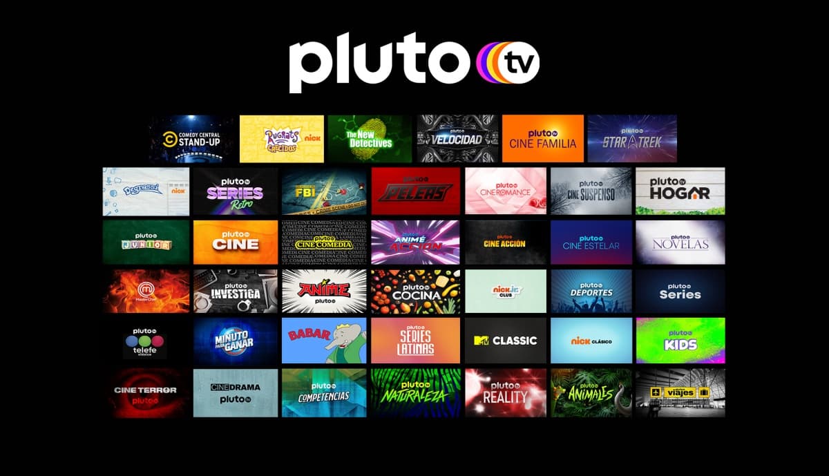 Portada de Pluto TV suma cuatro nuevos canales