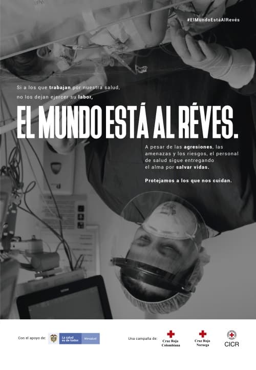 Portada de “El mundo está al revés”, campaña creada por The Juju para el Comité Internacional de la Cruz Roja
