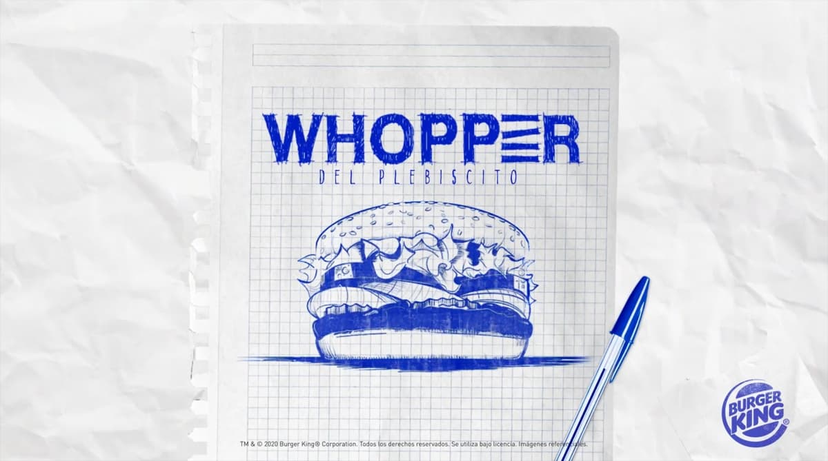Portada de Burger King se asocia con Uber Eats en Chile para lanzar "El Whopper del Plebiscito"