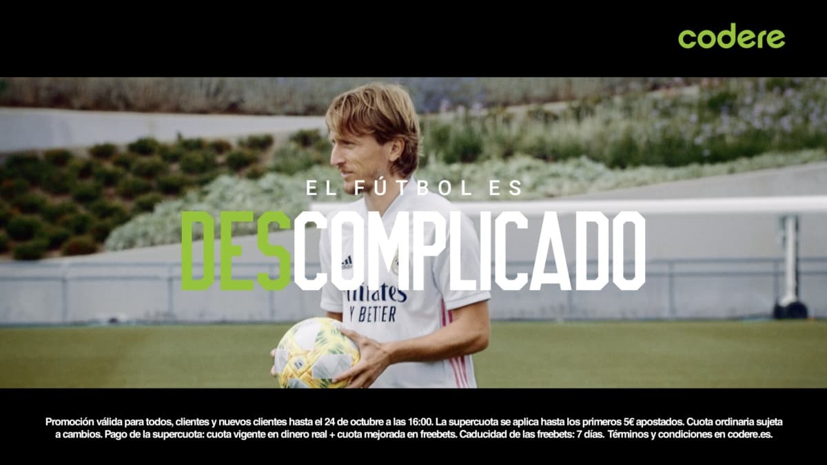 Portada de El Real Madrid protagoniza los dos nuevos spots de la campaña “El fútbol es descomplicado. Como Codere”