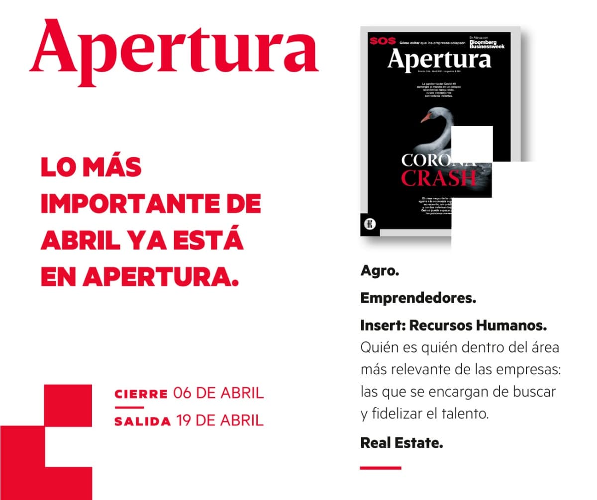 Portada de Los temas de la edición de abril en Apertura