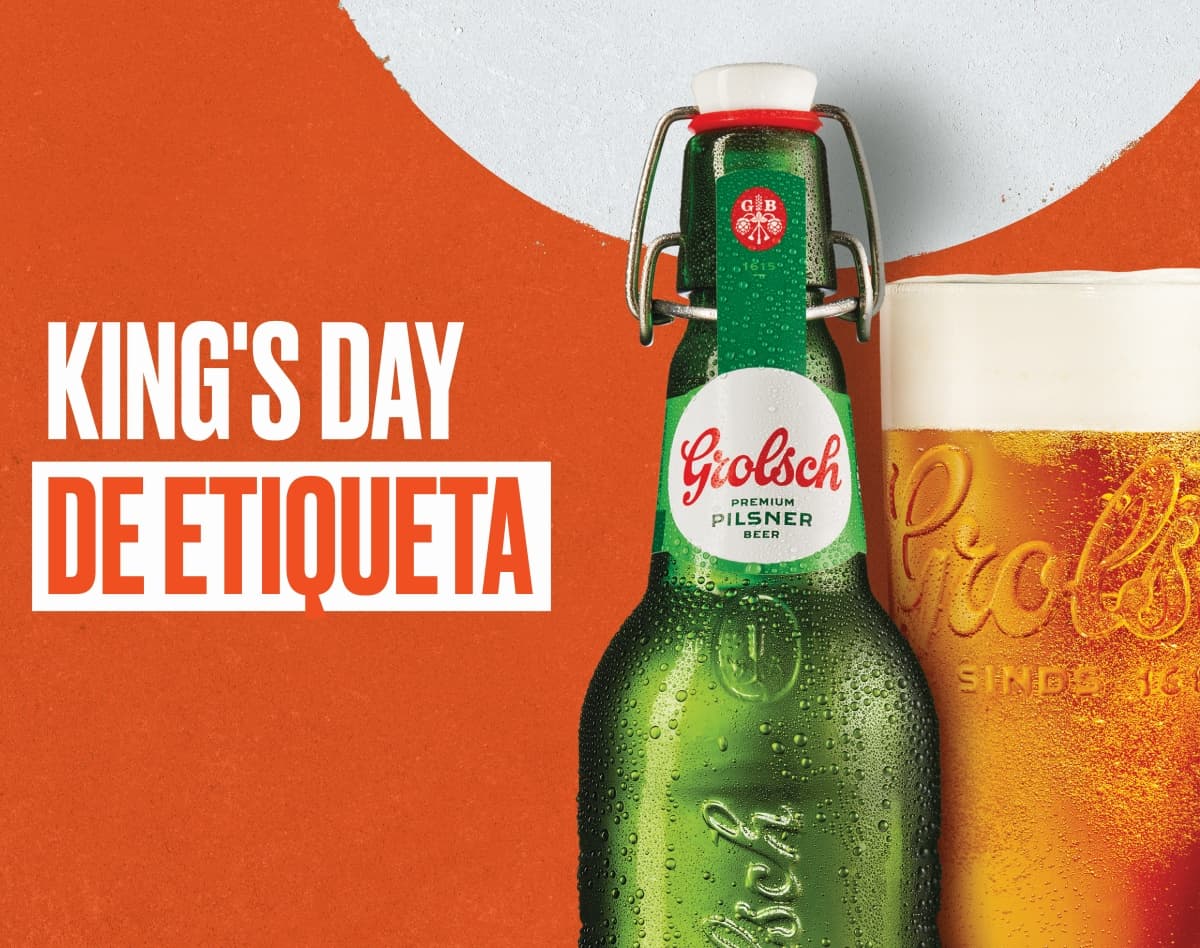 Portada de "King's Day de Etiqueta", la última campaña de Newcycle para Grolsch