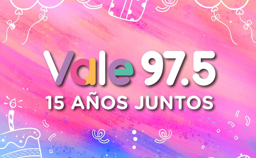 Portada de Vale 97.5 cumple 15 años al aire