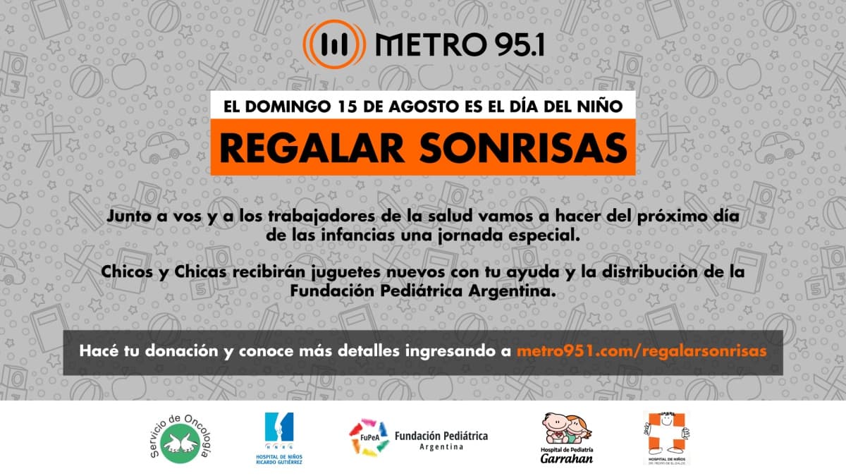 Portada de Metro 95.1 lanza "Regalar Sonrisas" para el Día del Niño