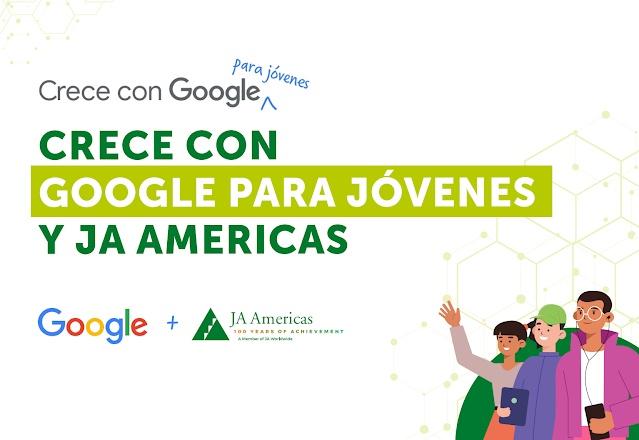 Portada de Google y Junior Achievement Américas anuncian el programa Crecé con Google para Jóvenes 2021-2022