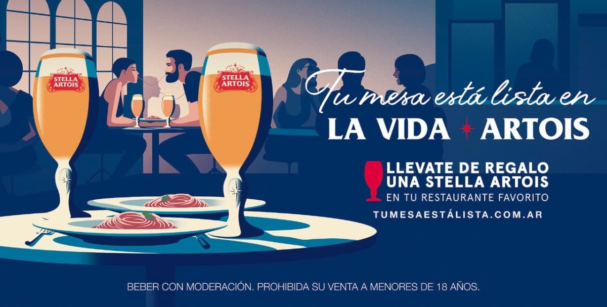 Portada de "Tu mesa está lista", nueva campaña de Stella Artois