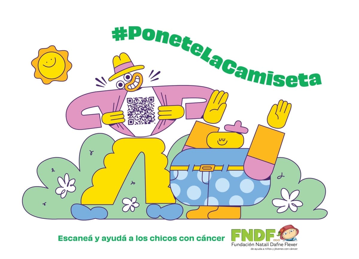 Portada de La Fundación Natalí Dafne Flexer, de ayuda a chicos con cáncer, lanza una nueva edición de su campaña Ponete La Camiseta