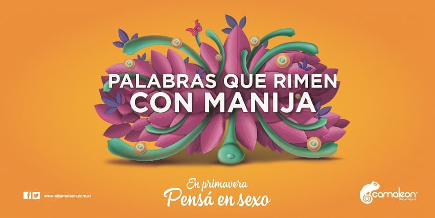 Portada de “Pensá en sexo”, la campaña de Romero Victorica para Camaleón y la llegada de la primavera