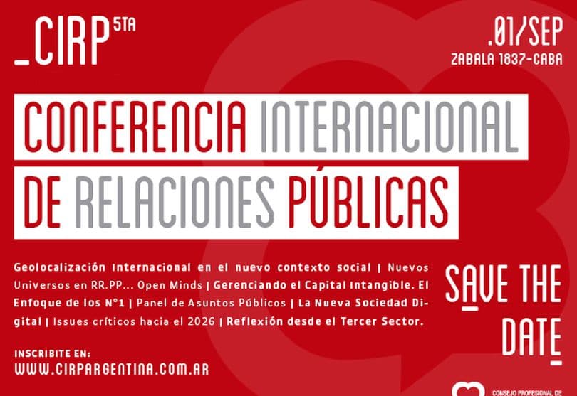 Portada de El Consejo Profesional convoca a la 5ta. Conferencia Internacional de Relaciones Públicas