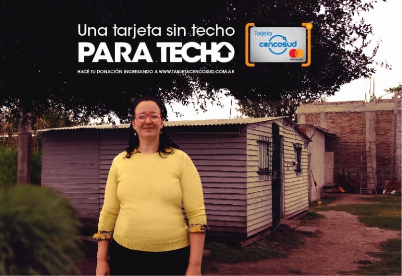 Portada de “Una tarjeta sin techo para TECHO”, lo nuevo de Wunderman BA para Tarjeta Cencosud