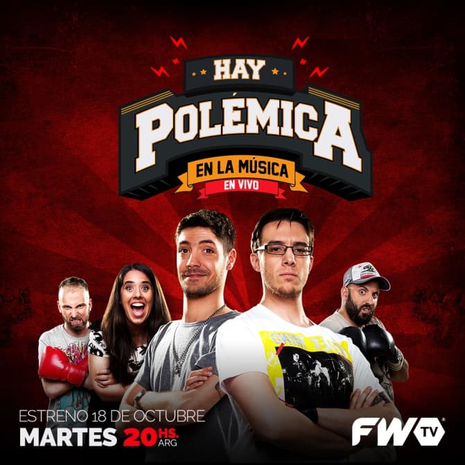Portada de “Hay Polémica en la Música”, nuevo programa en FWTV