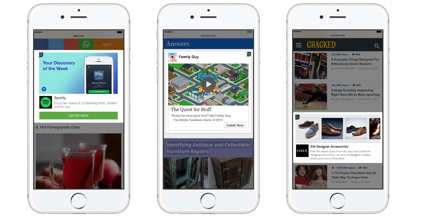 Portada de Facebook Audience Network se vuelve móvil