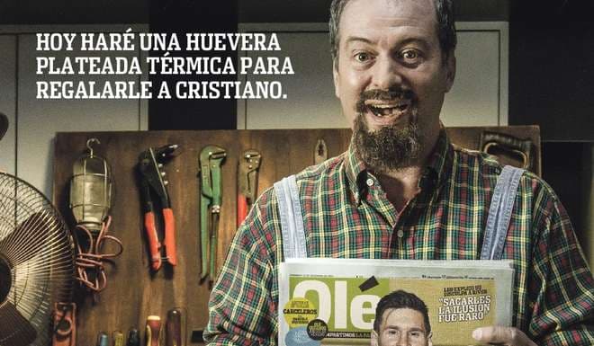 Portada de "Apasionados" para Olé, de Young & Rubicam