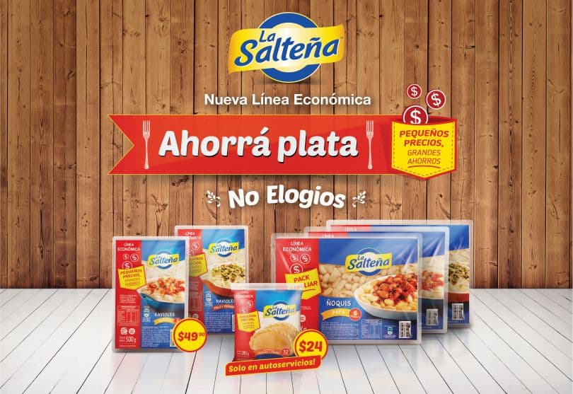 Portada de La Salteña lanza una campaña creada por Don para presentar su nueva línea económica