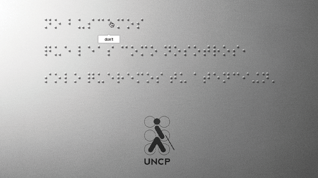 Portada de McCann Lima crea El primer post en Braille