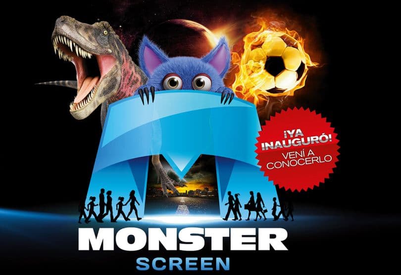 Portada de Campaña de Lion Agency para el lanzamiento de Monster Screen de Village Cines 