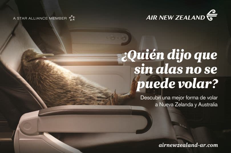 Portada de Air New Zealand presenta su primera campaña global en el país