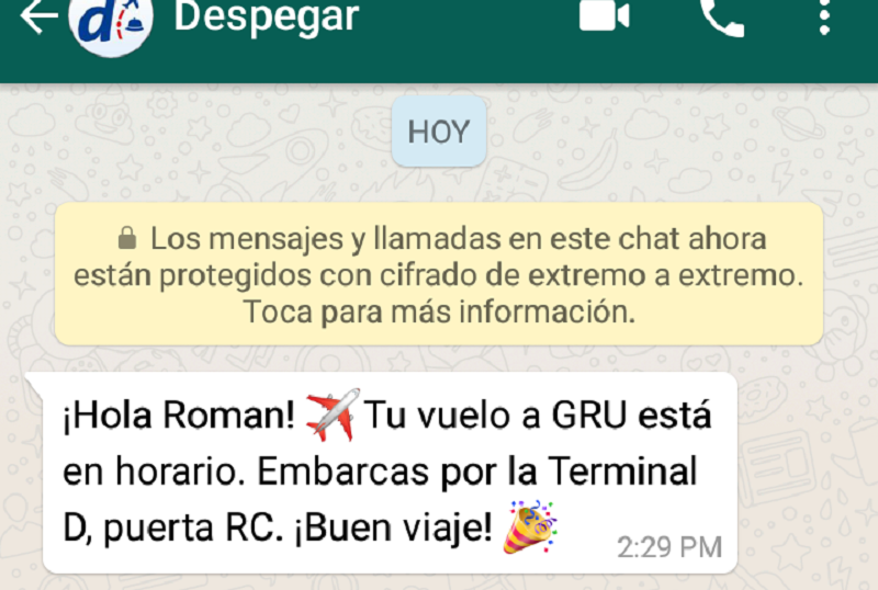 Portada de Despegar comienza a brindar servicios por WhatsApp