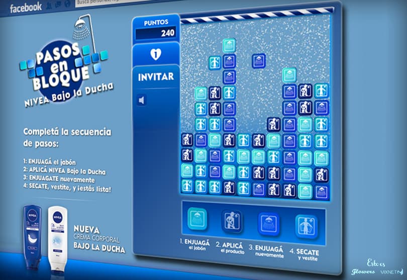 Portada de Esto es realizó el juego “Pasos en Bloque” para Nivea Chile