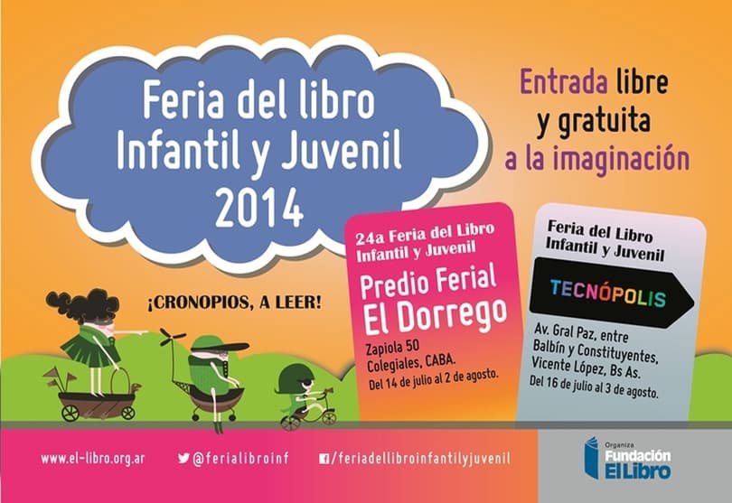 Portada de Tommy Pashkus Agencia, a cargo de la prensa de la Feria del Libro Infantil y Juvenil 2014 que organiza la Fundación El Libro