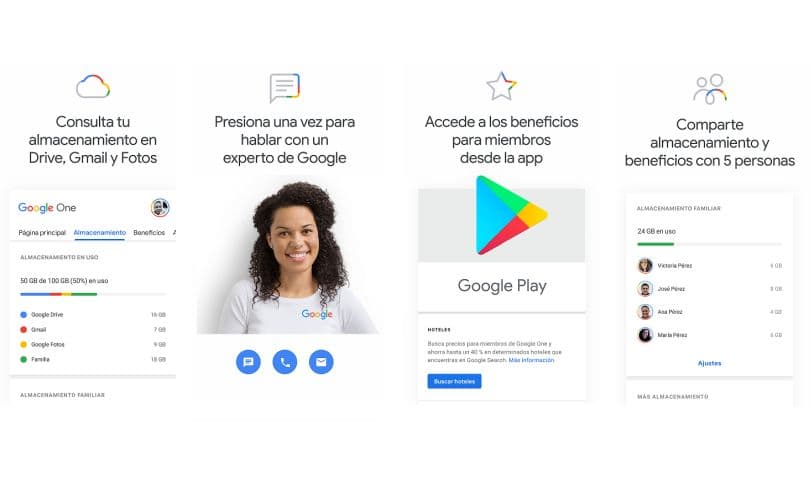 Portada de Google anuncia la ampliación de su servicio de almacenamiento Google One
