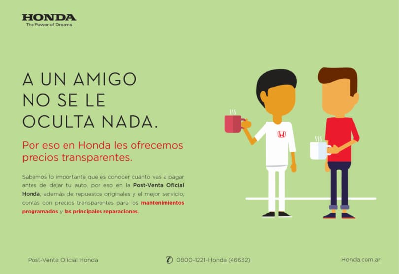 Portada de “Amigos”, nueva campaña de WTF para Postventa Oficial Honda