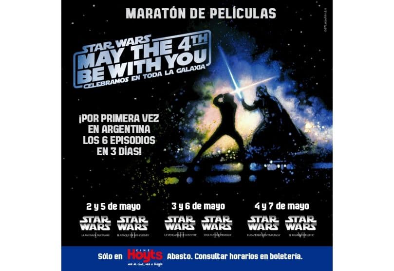 Portada de Día “Star Wars” en cine Hoyts