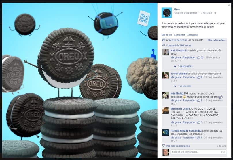 Portada de Oreo lanza su versión mini con una campaña dirigida a todos los momentos del día