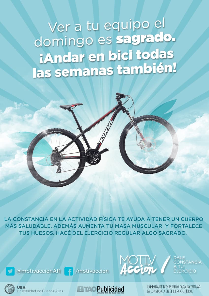 Portada de “Motivacción: Dale constancia a tu ejercicio”, campaña de bien público creada por estudiantes de Comunicación