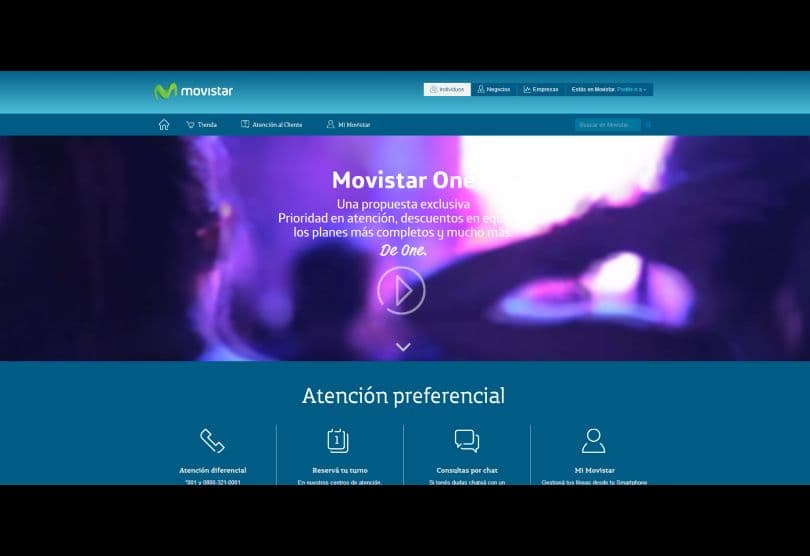Portada de Beneficios de Movistar One