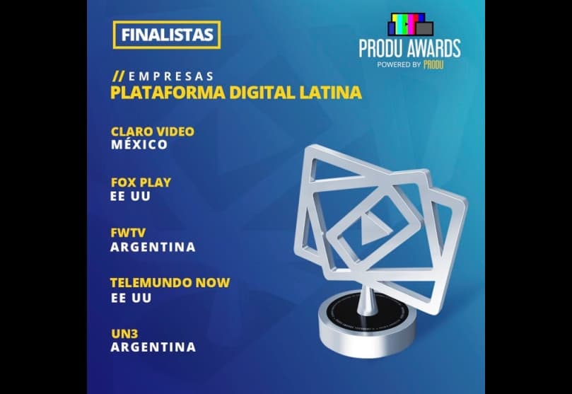 Portada de FWTV nominado en los PRODU Awards 2017 