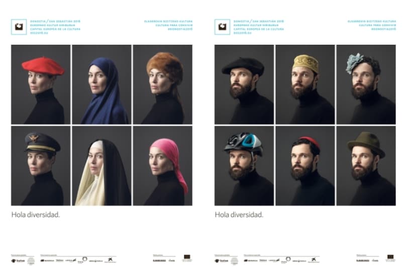 Portada de “Hola Diversidad”, campaña de Dimensión para San Sebastián 2016