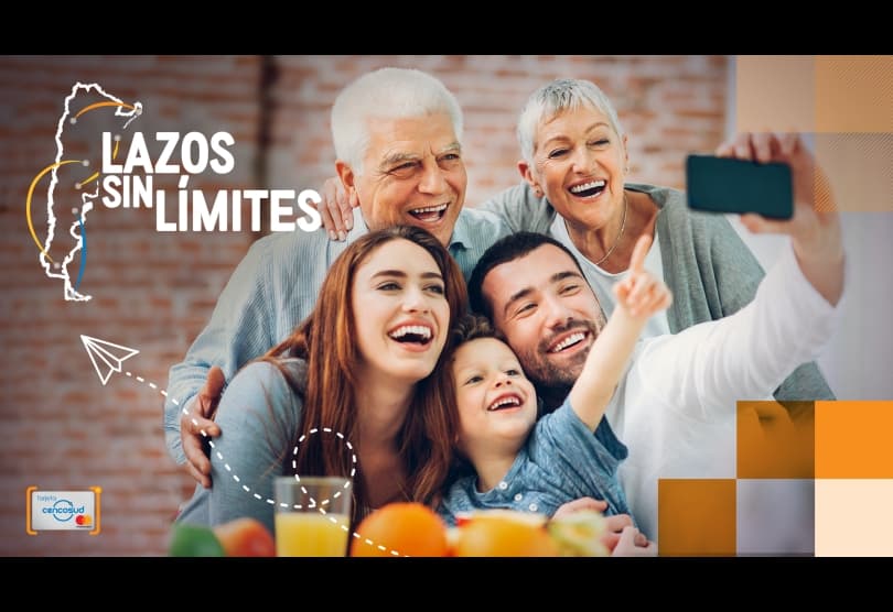 Portada de "Lazos sin Límites", lo nuevo de Tarjeta Cencosud creado por Wiper