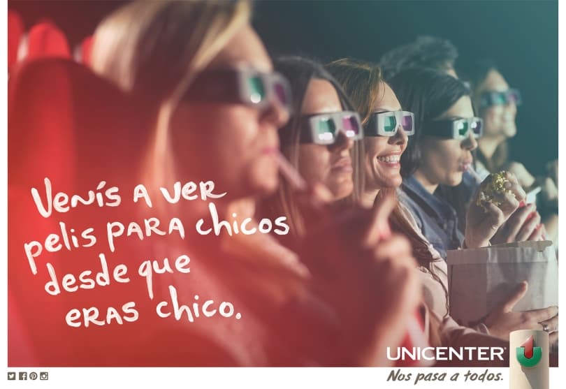 Portada de “Nos pasa a todos”, el nuevo concepto de  Unicenter creado por TBWA\Buenos Aires