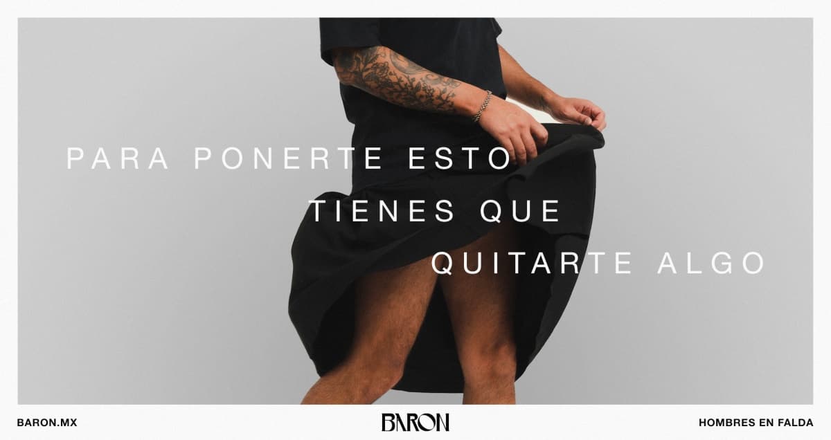 Portada de “Para ponerte esto, tienes que quitarte algo”, la nueva campaña de The Juju para Baron