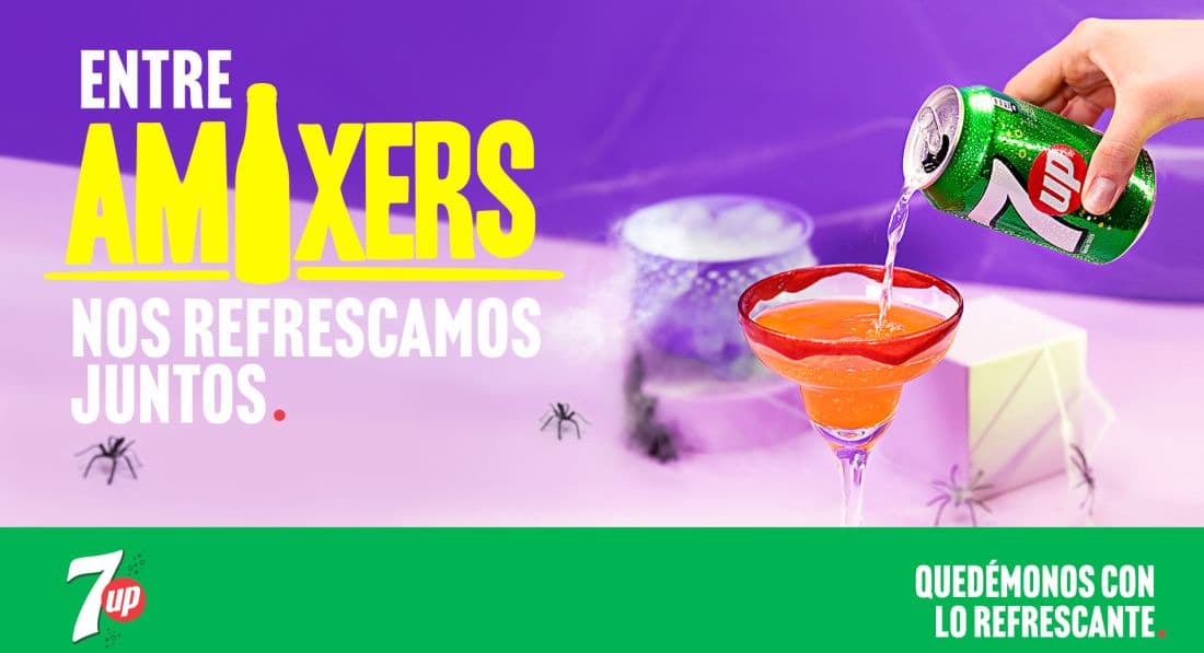 Portada de Amixers: la plataforma de 7UP junto a El Taier DDB Centro 