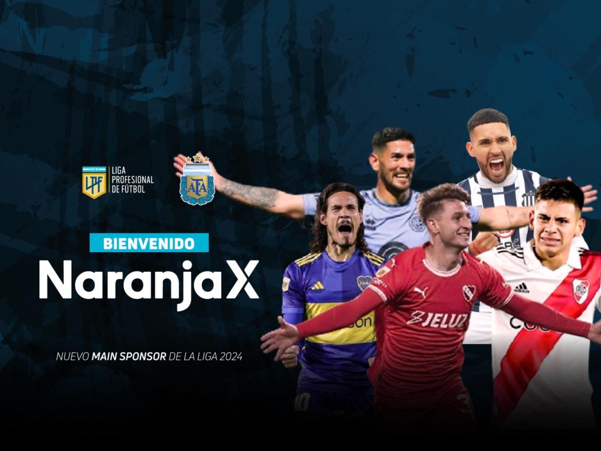 Portada de Naranja X se convierte en main sponsor de la Liga Profesional de Fútbol