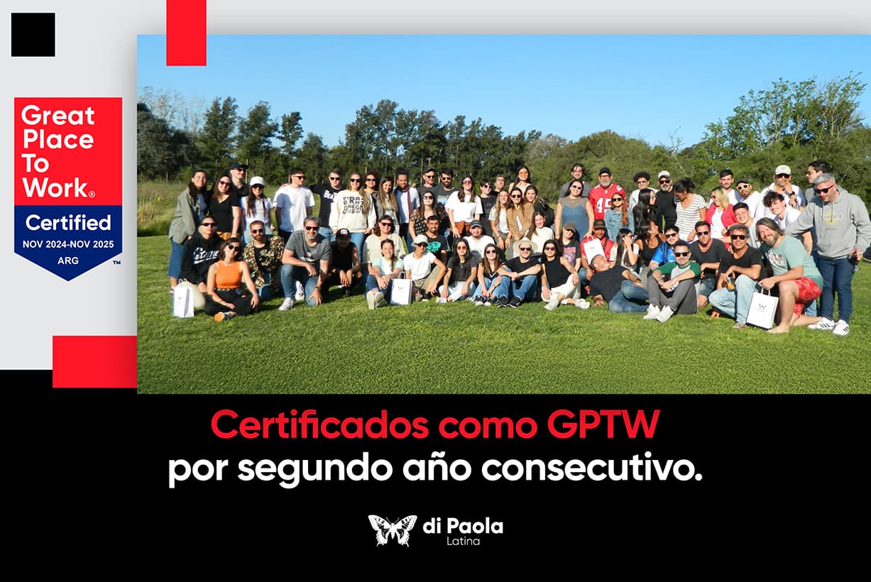 Portada de di Paola certificada como Great Place to Work