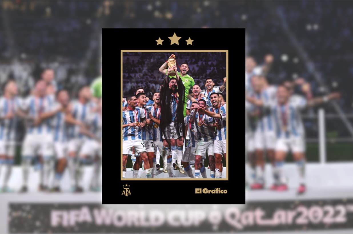 Portada de Torneos conmemora el Mundial 2022 con el libro de El Gráfico “El camino a la gloria”