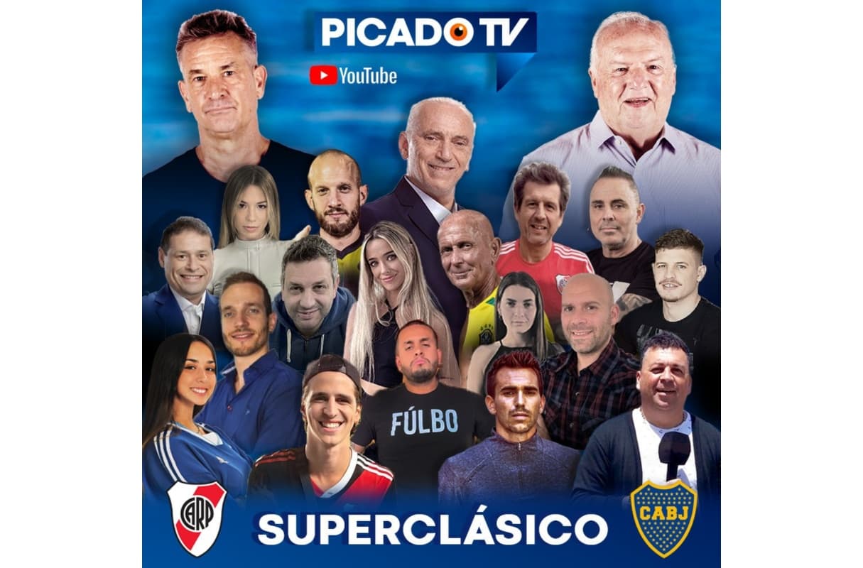 Portada de PicadoTV logró resultados de audiencia extraordinarios consu cobertura especial del superclásico Boca-River.