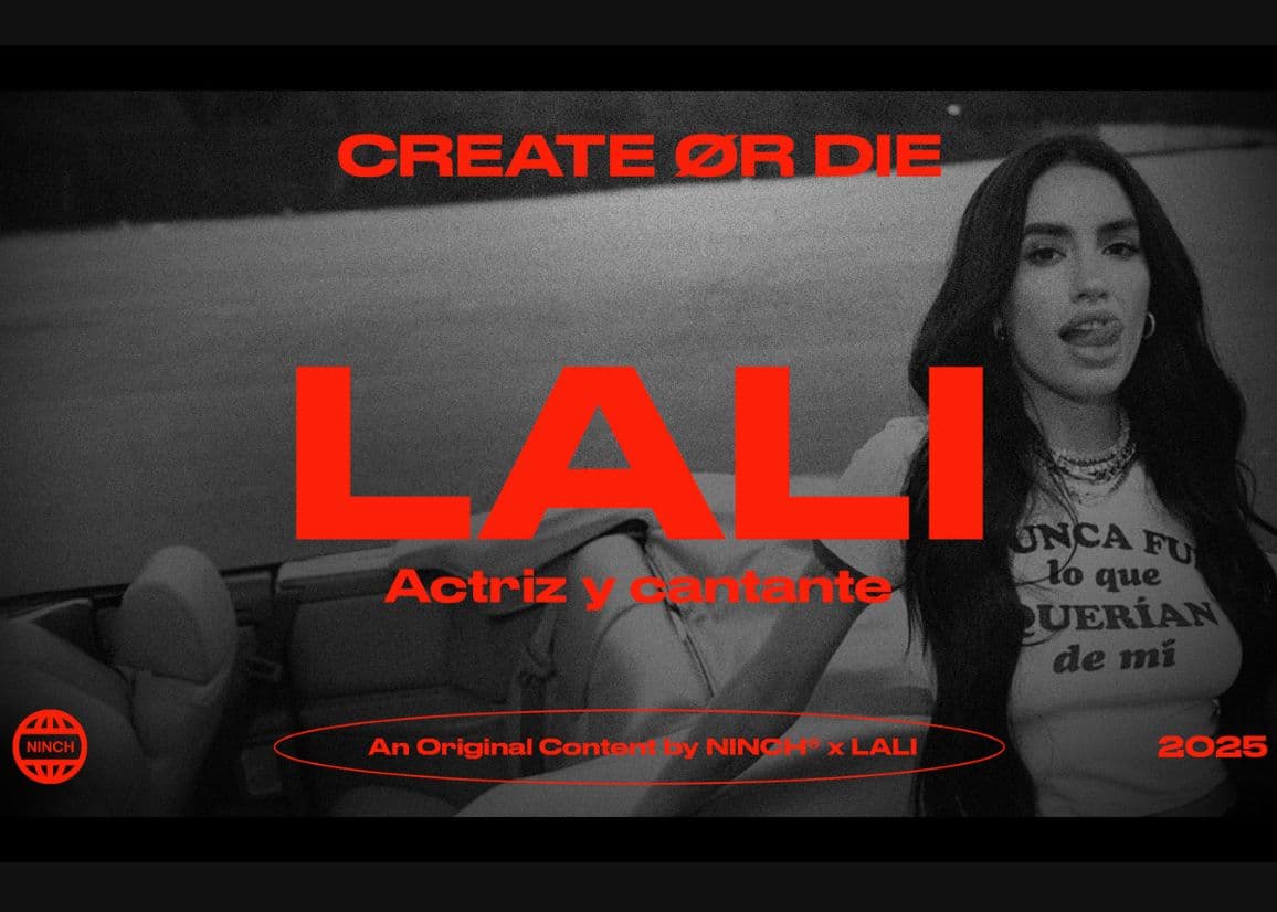 Portada de Lali se suma a Create or Die, la serie original de NINCH