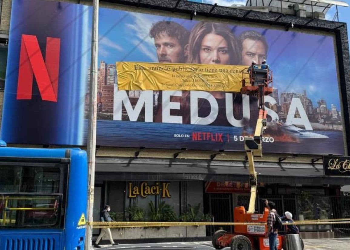 Portada de Colombia: Medusa, en el centro del debate, por Netflix y Sancho BBDO