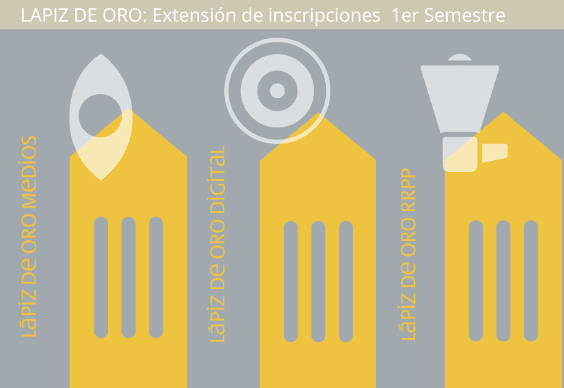 Portada de Lápiz de Oro Primer Semestre: se extiende la inscripción