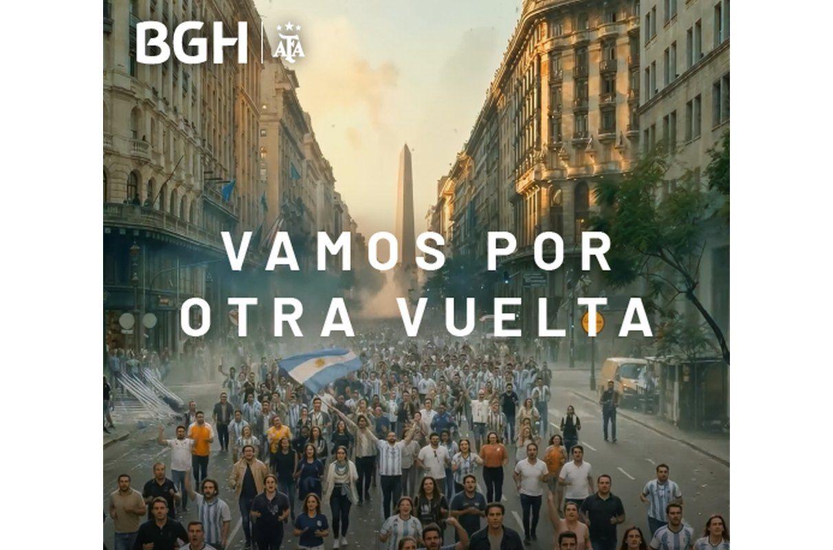 Portada de Estreno: “Vamos por otra vuelta”, la nueva campaña de BGH por la Copa del Mundo creada 100% con inteligencia artificial